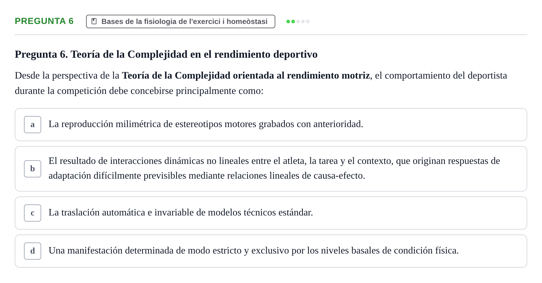 Enunciado: Pregunta 6
