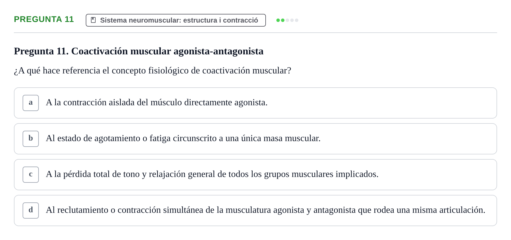 Enunciado: Pregunta 11