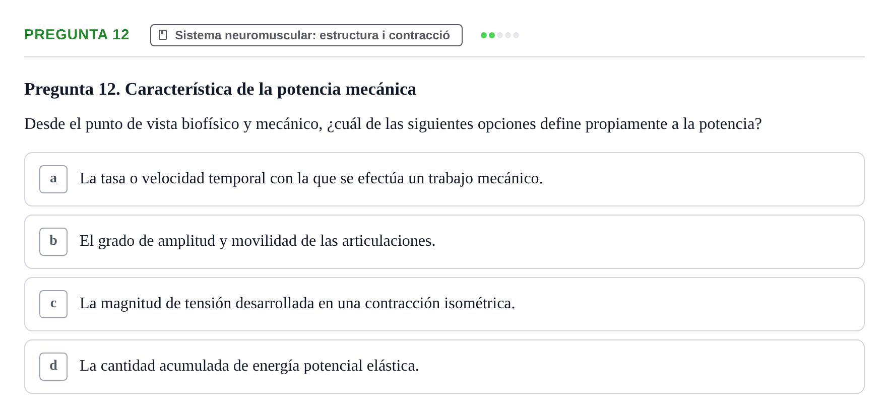 Enunciado: Pregunta 12