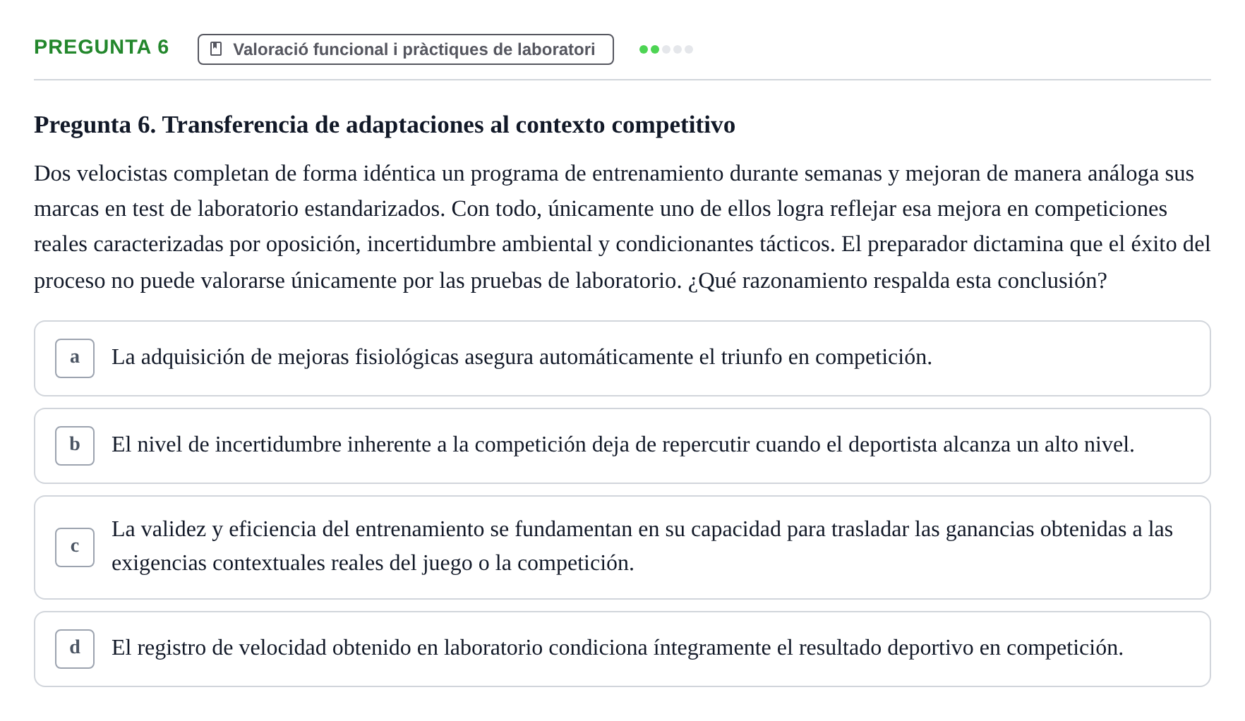 Enunciado: Pregunta 6