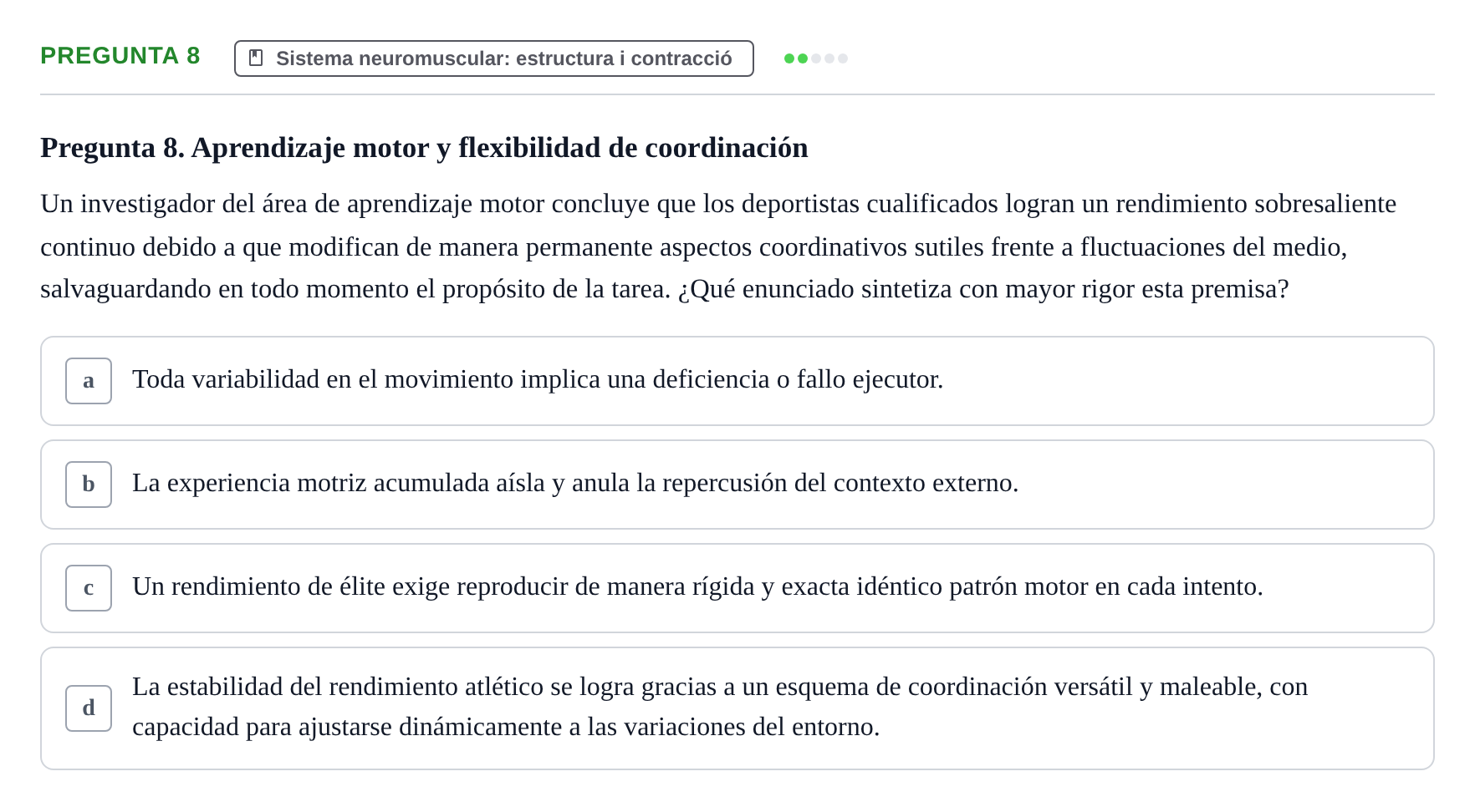 Enunciado: Pregunta 8