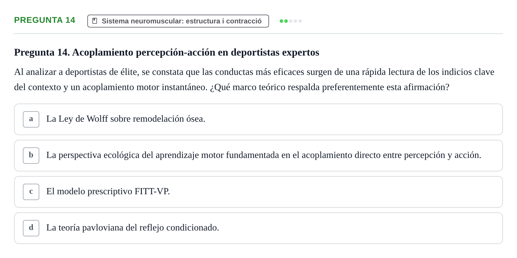 Enunciado: Pregunta 14