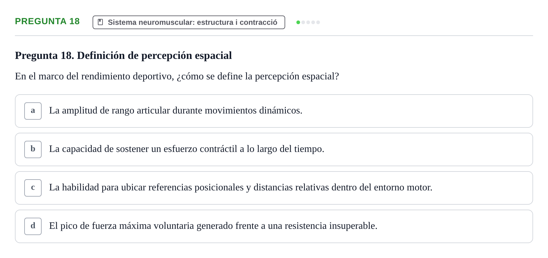 Enunciado: Pregunta 18