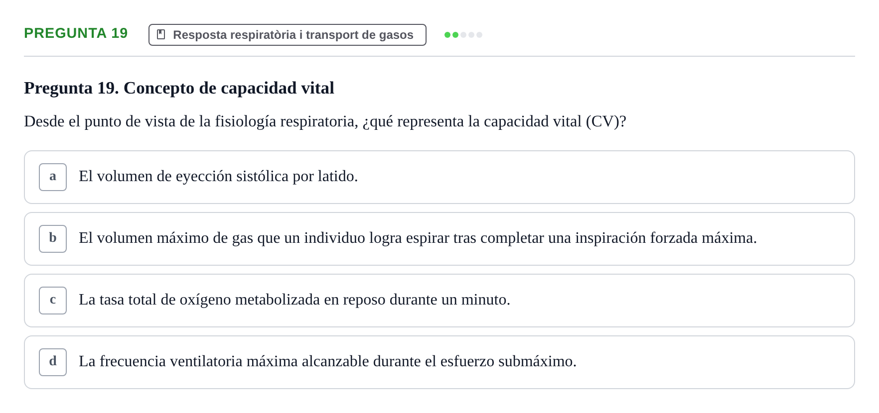 Enunciado: Pregunta 19