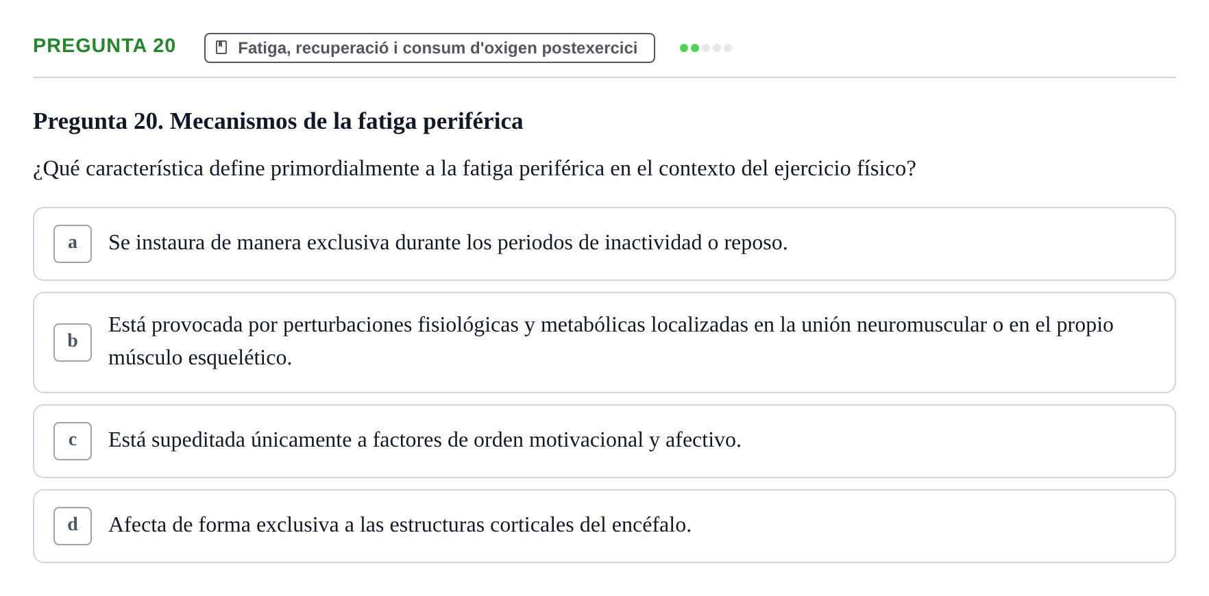 Enunciado: Pregunta 20