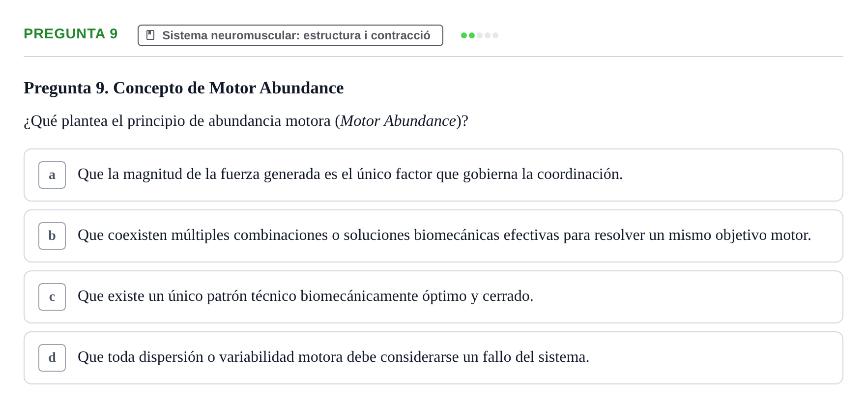 Enunciado: Pregunta 9