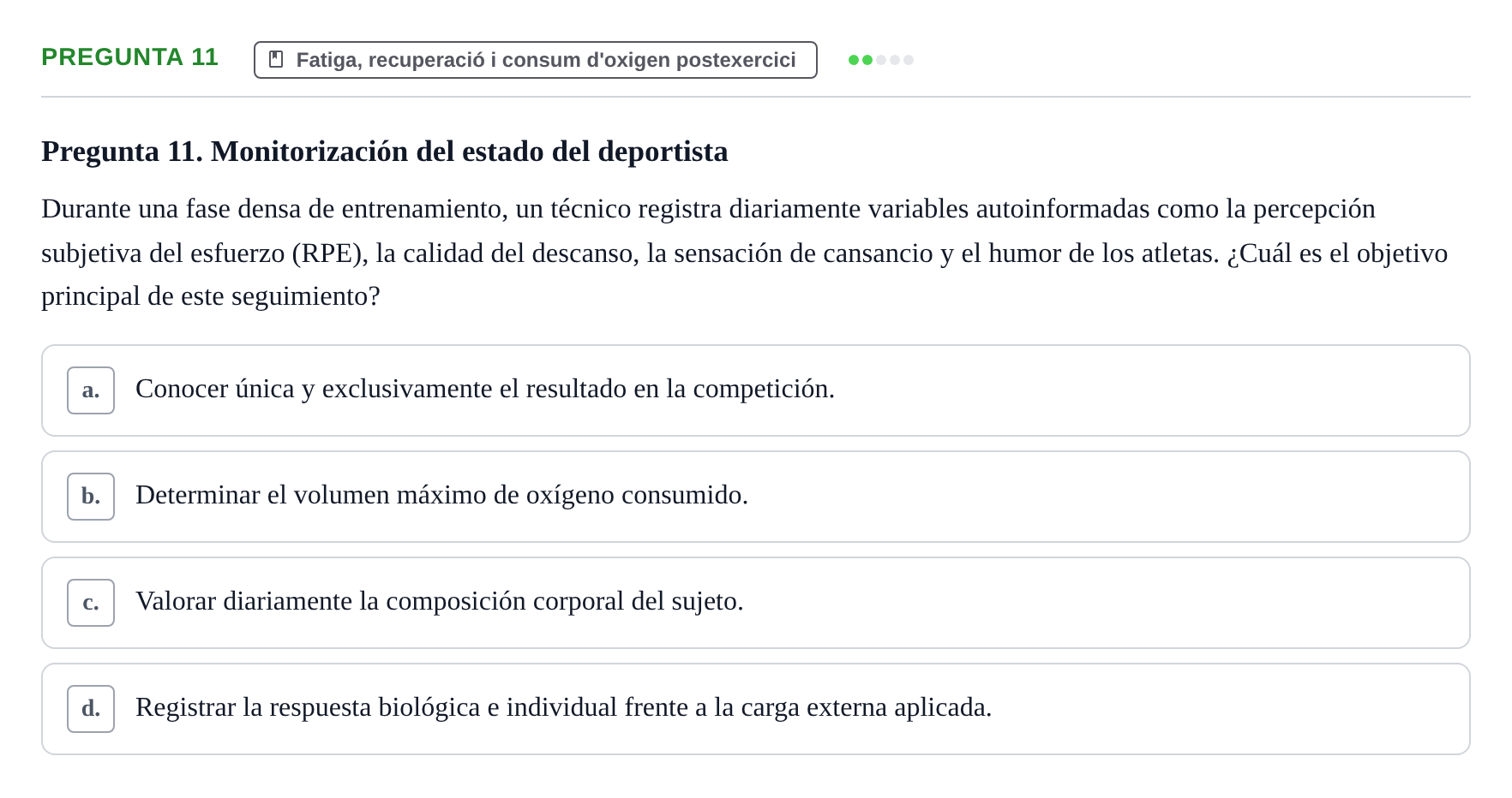 Enunciado: Pregunta 11