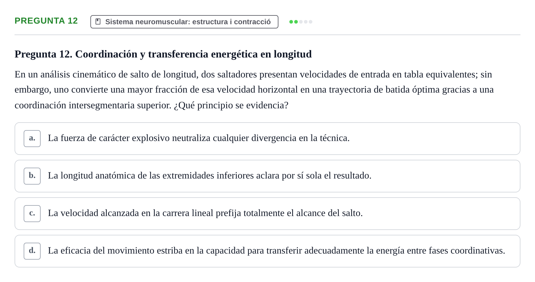 Enunciado: Pregunta 12