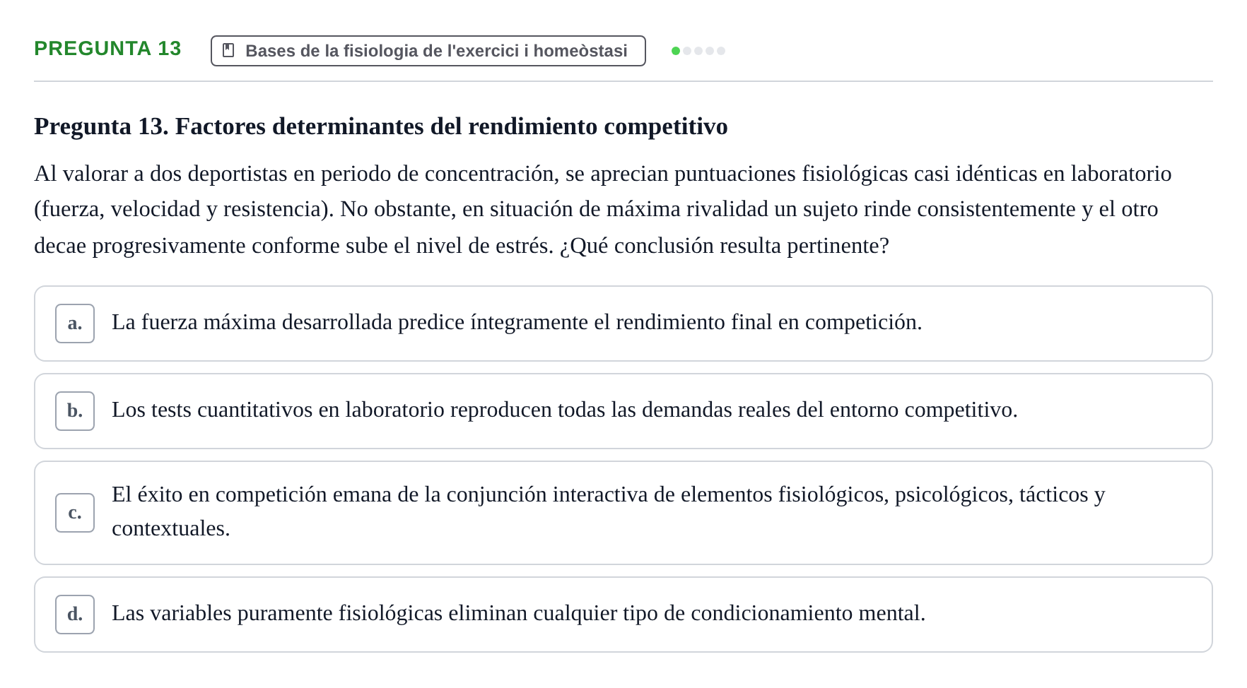 Enunciado: Pregunta 13