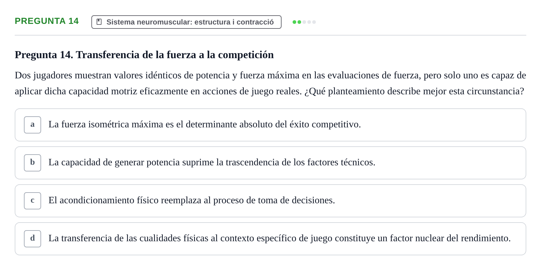 Enunciado: Pregunta 14