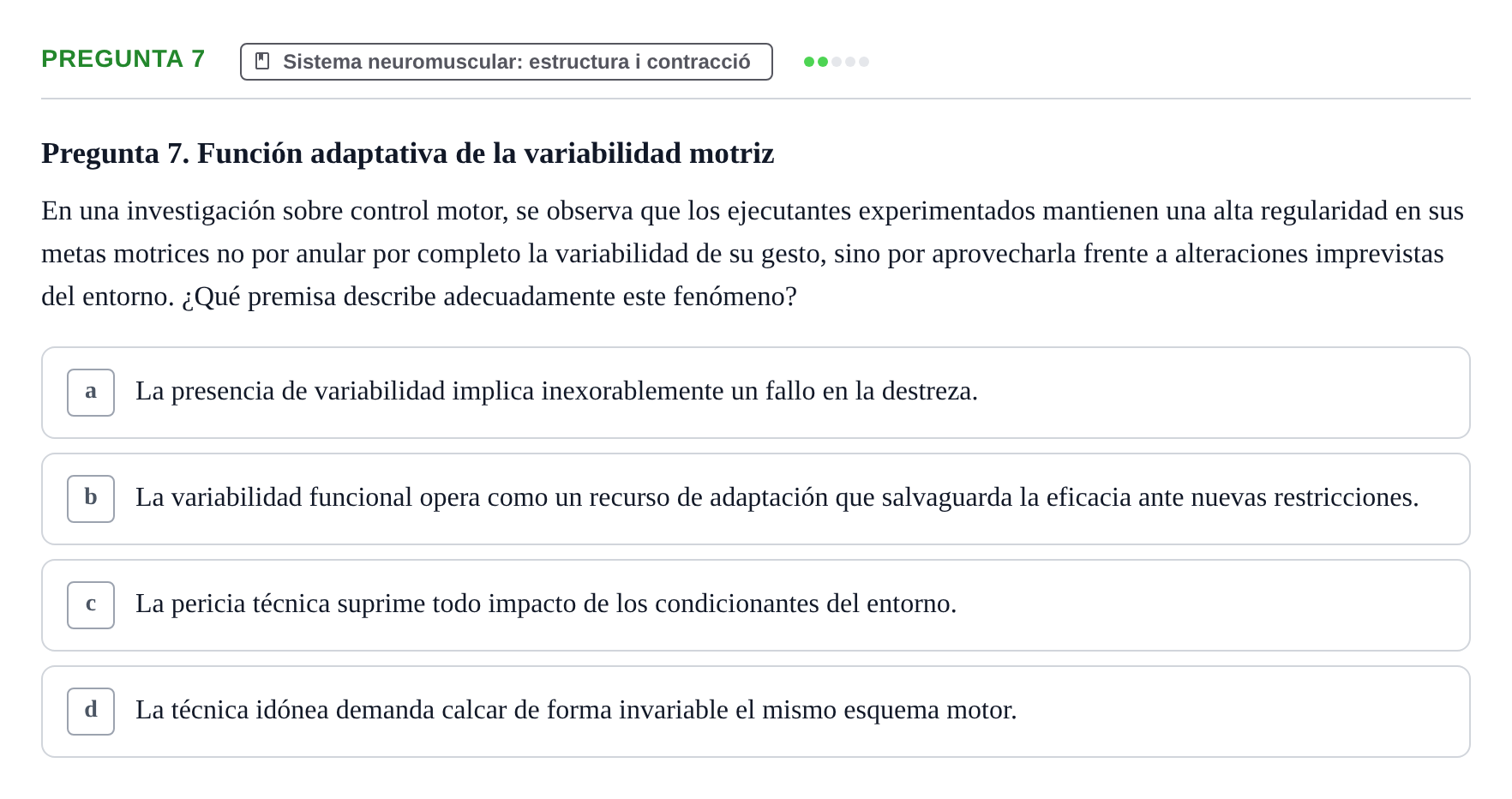 Enunciado: Pregunta 7