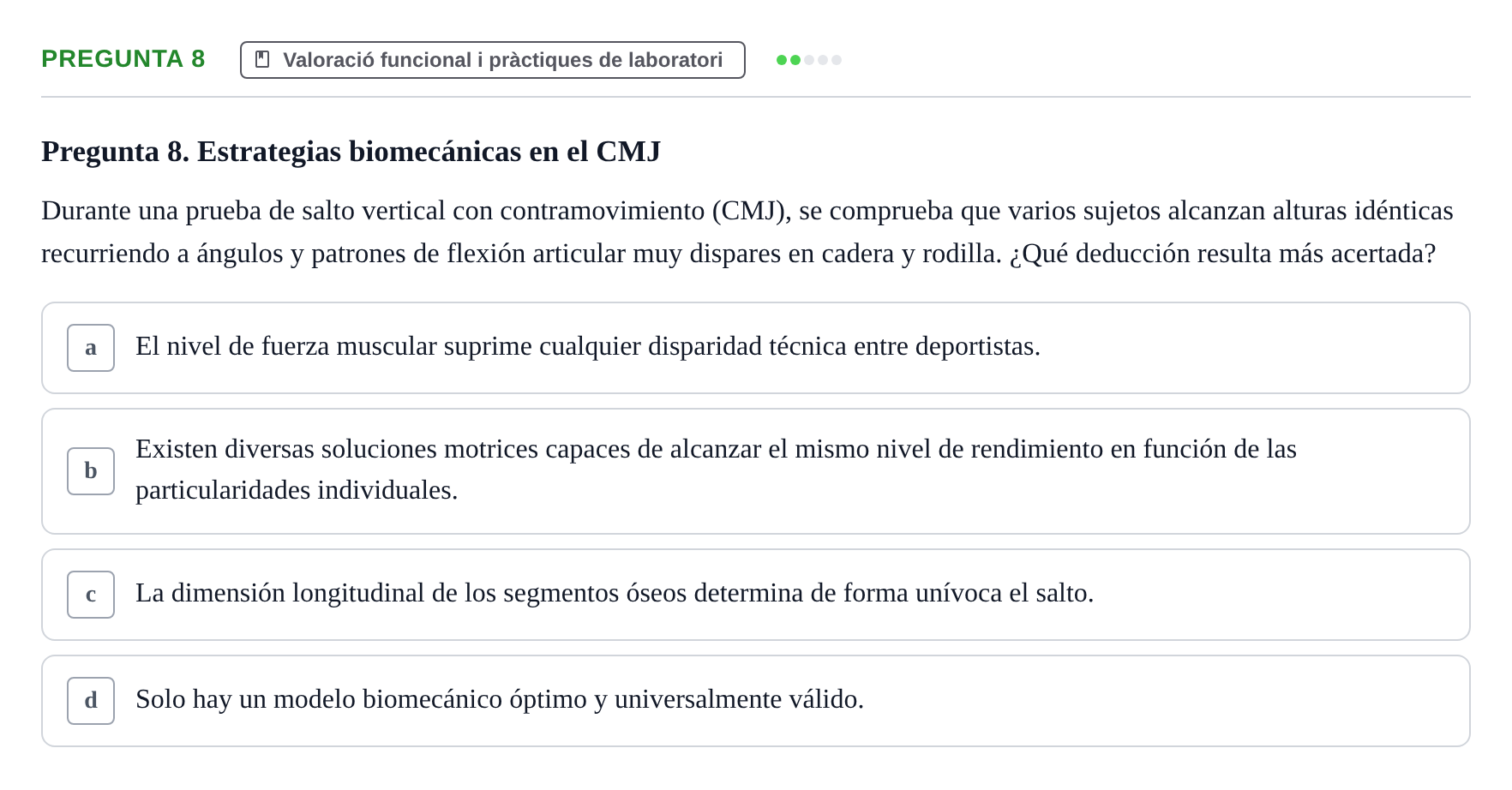 Enunciado: Pregunta 8