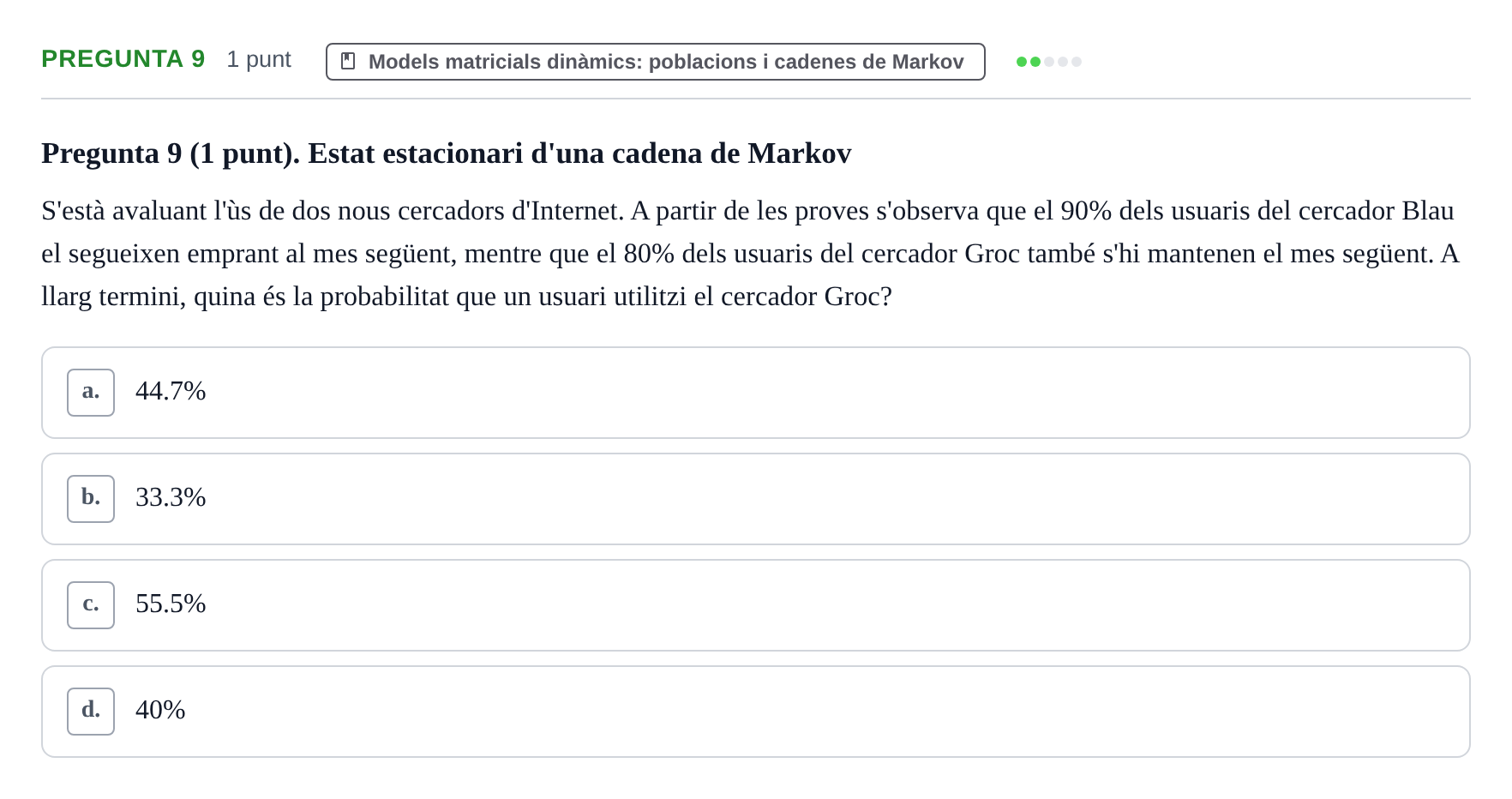Enunciado: Pregunta 9 · Álgebra UDG 2022
