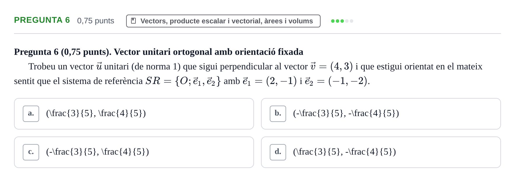 Enunciado: Pregunta 6 · Álgebra UDG 2022