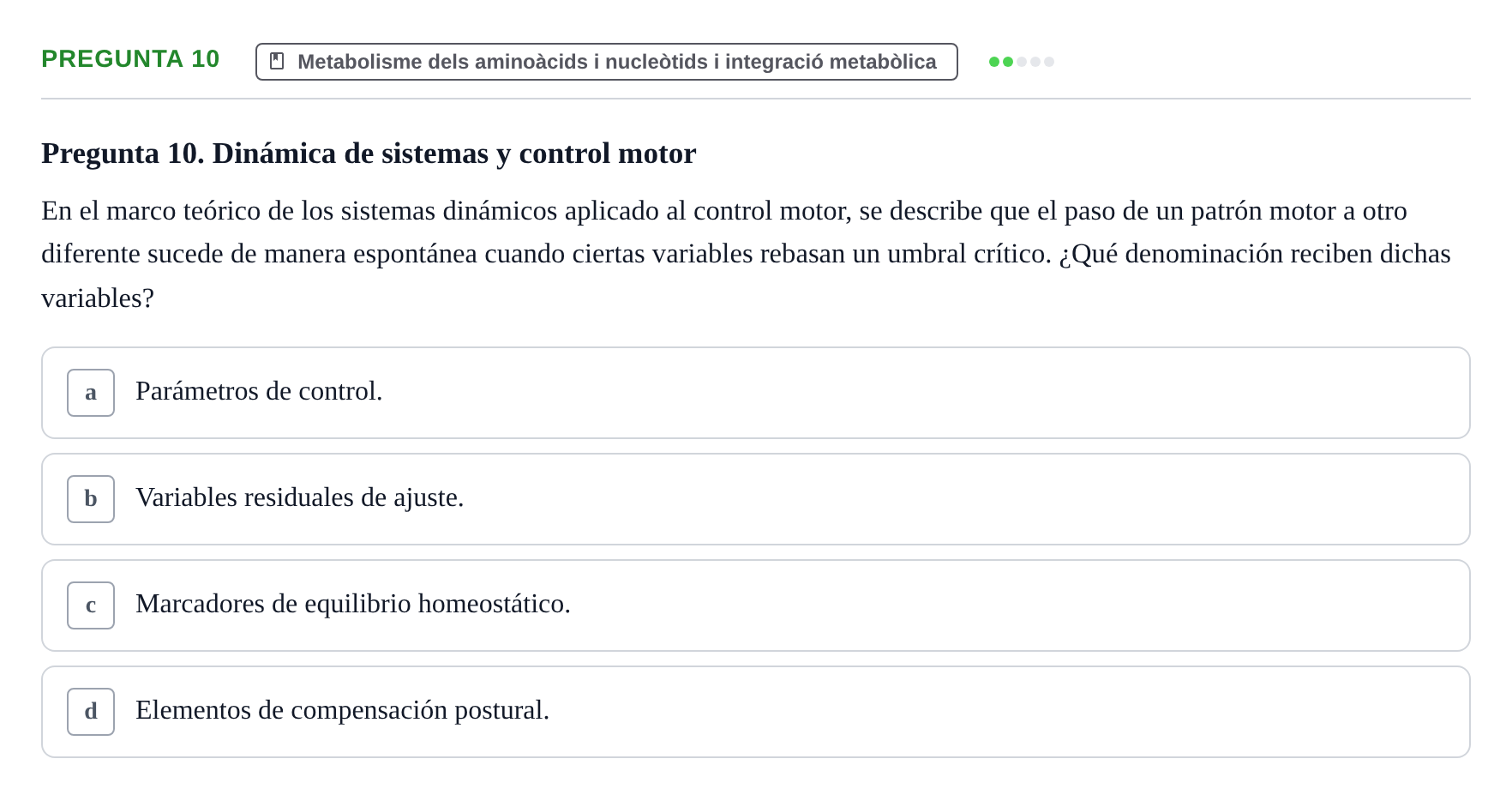 Enunciado: Pregunta 10