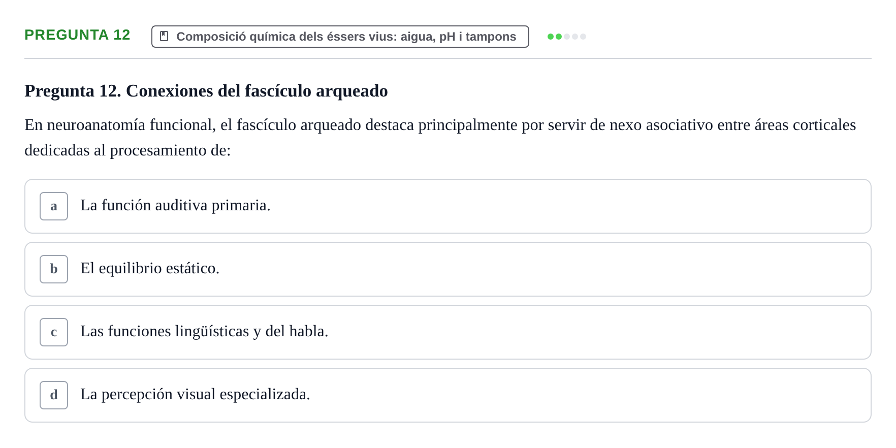 Enunciado: Pregunta 12
