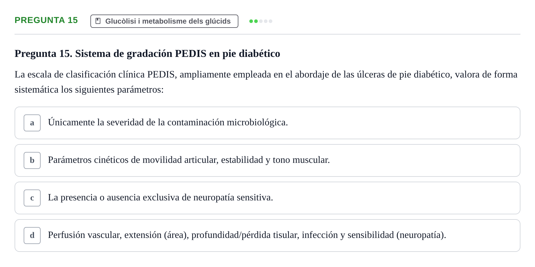 Enunciado: Pregunta 15