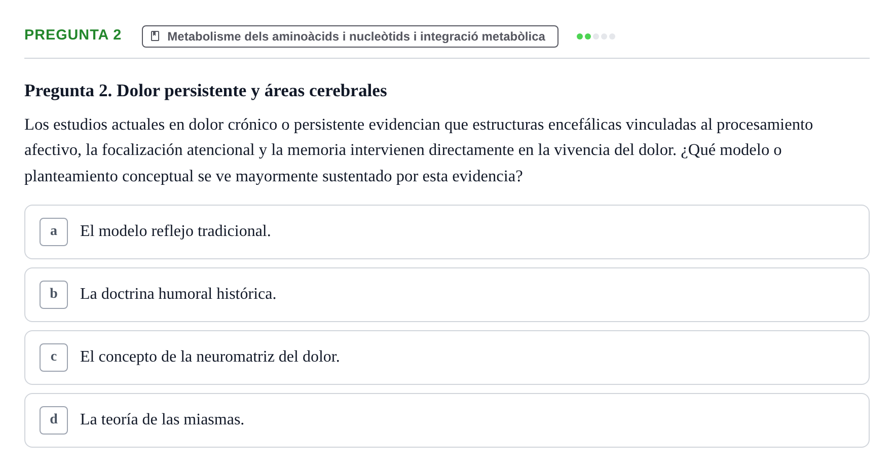 Enunciado: Pregunta 2