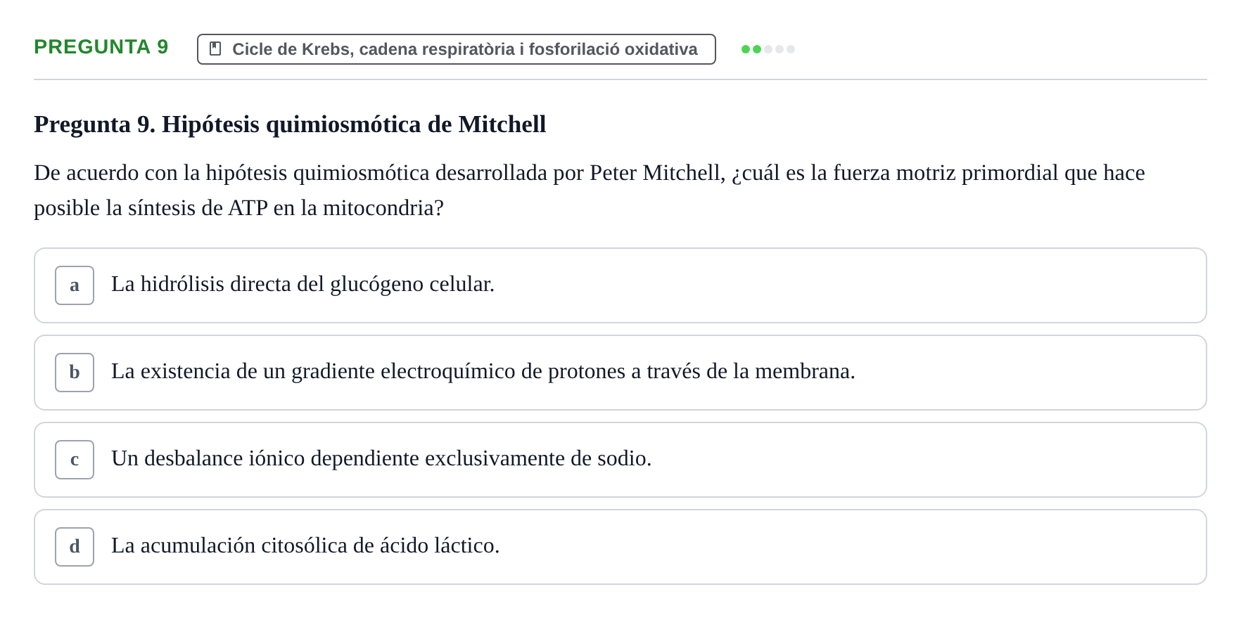 Enunciado: Pregunta 9