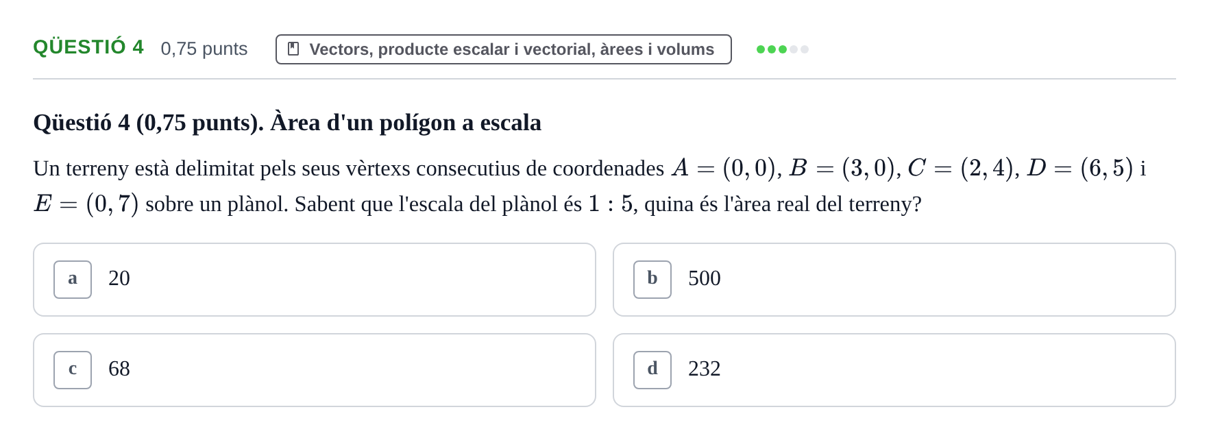 Enunciado: Ejercicio Qüestió 4 · Álgebra UDG 2023
