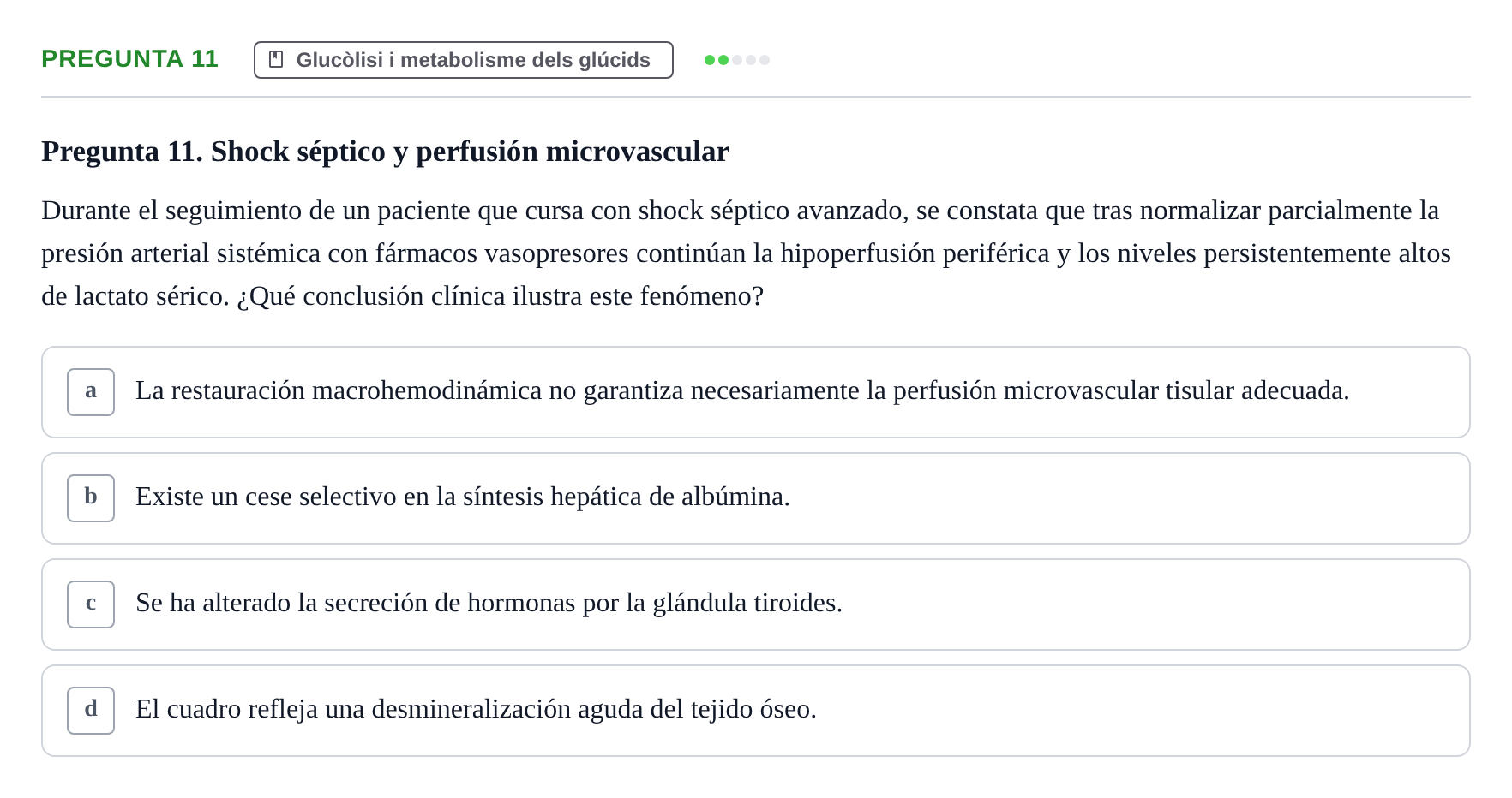 Enunciado: Pregunta 11