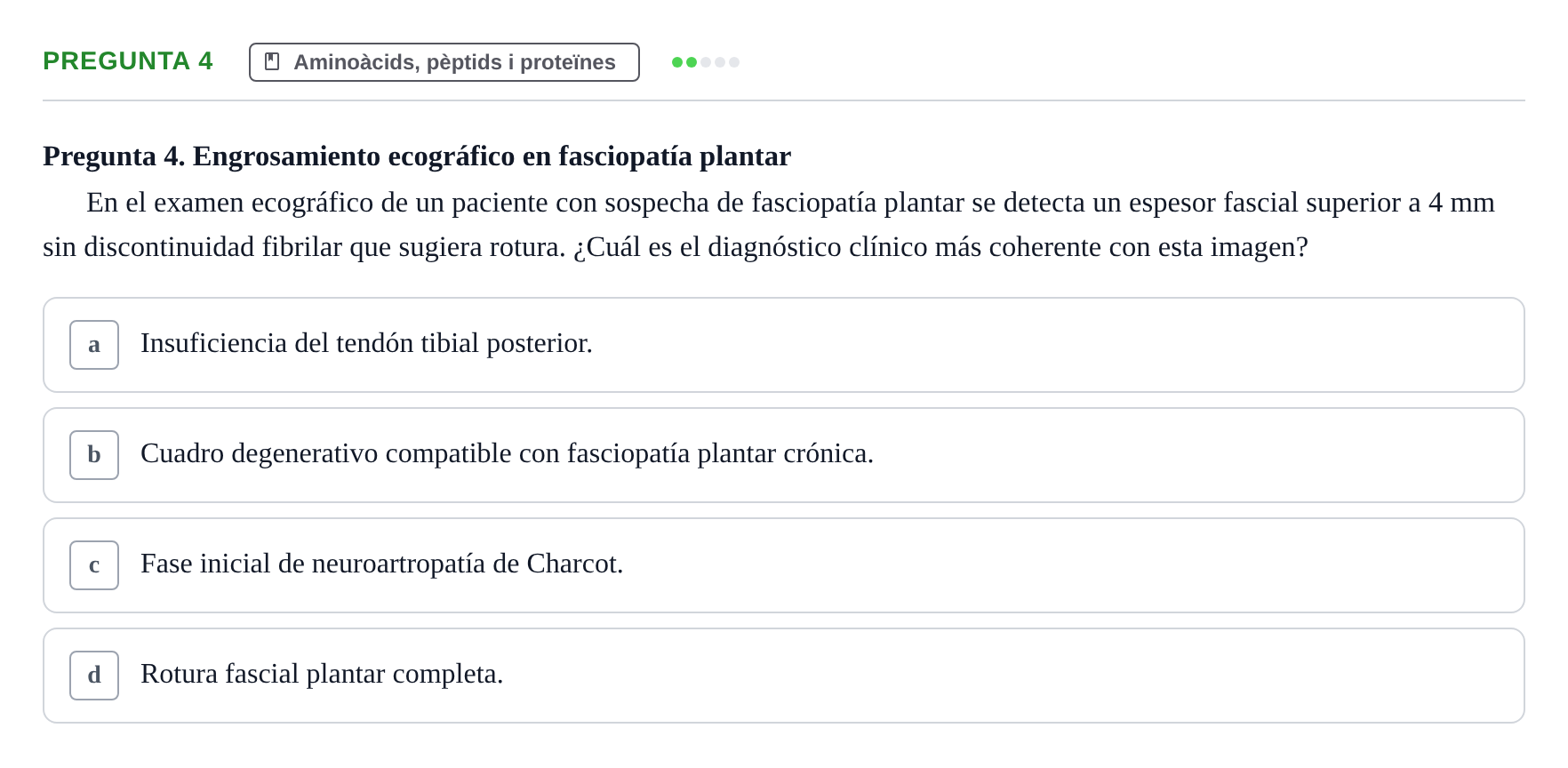 Enunciado: Pregunta 4