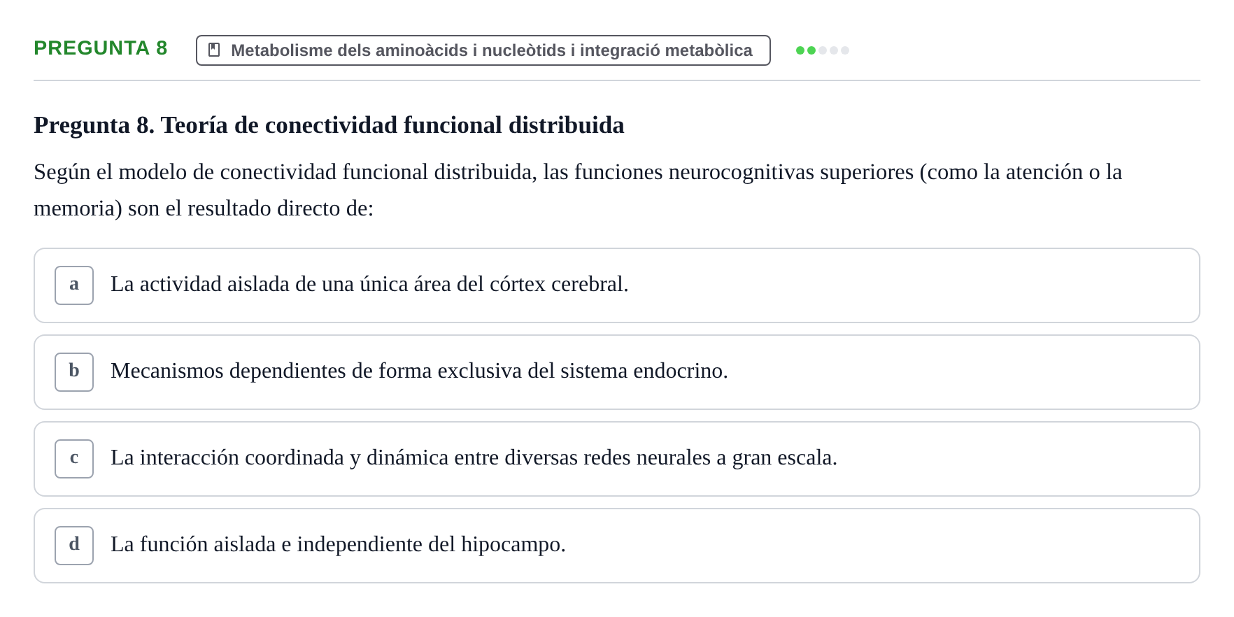 Enunciado: Pregunta 8