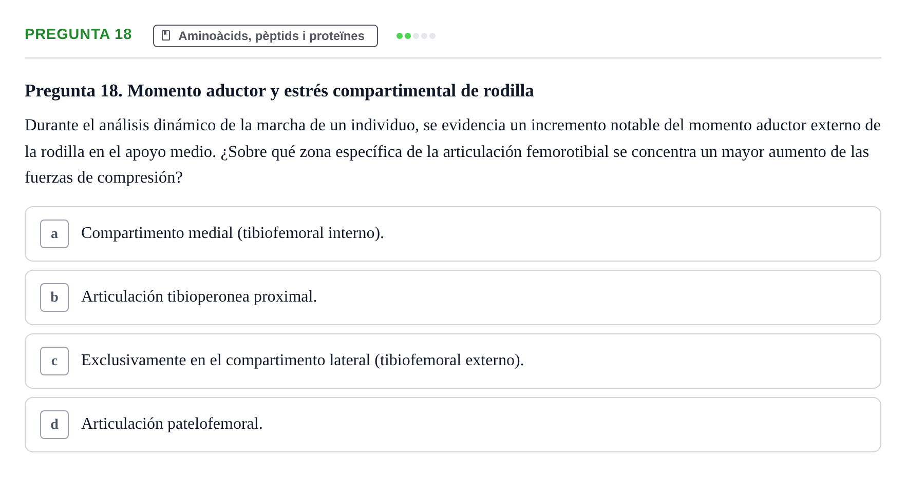 Enunciado: Pregunta 18