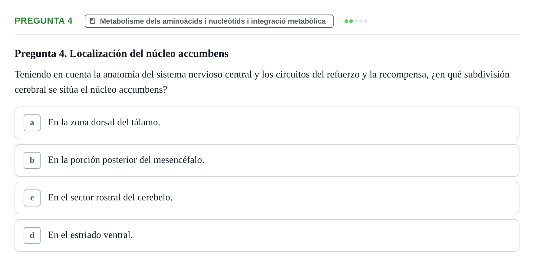 Enunciado: Pregunta 4