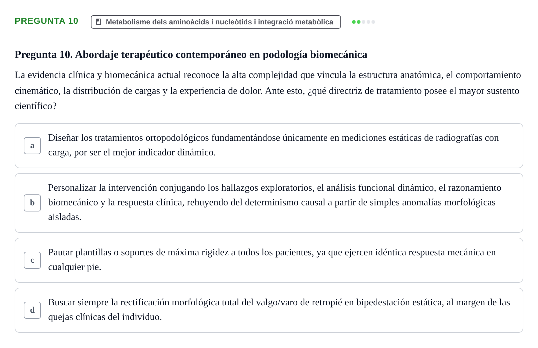 Enunciado: Pregunta 10