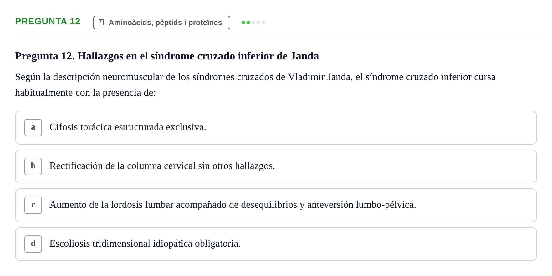 Enunciado: Pregunta 12