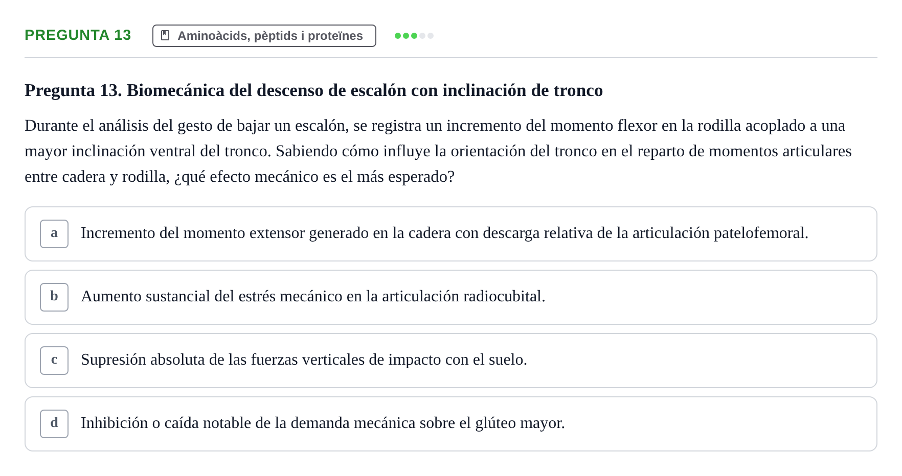 Enunciado: Pregunta 13
