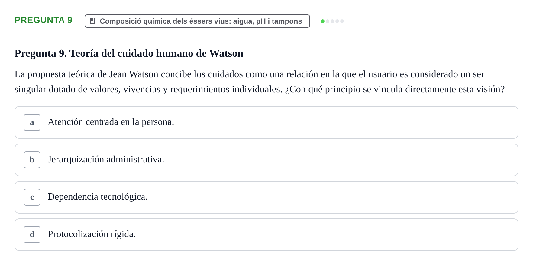 Enunciado: Pregunta 9