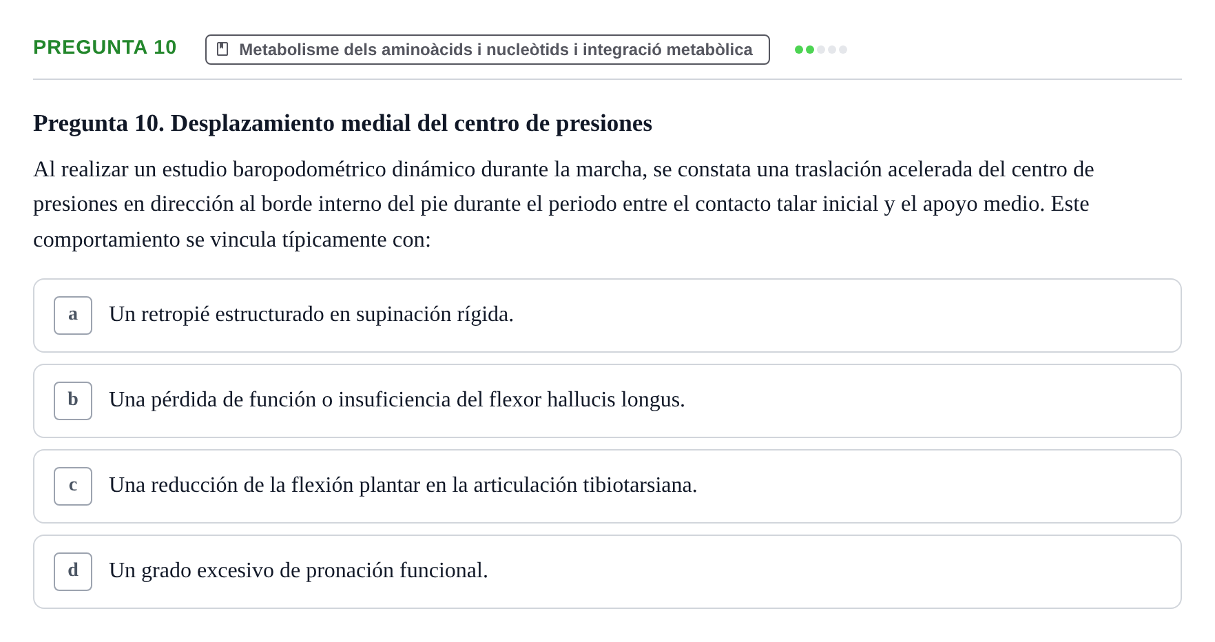 Enunciado: Pregunta 10