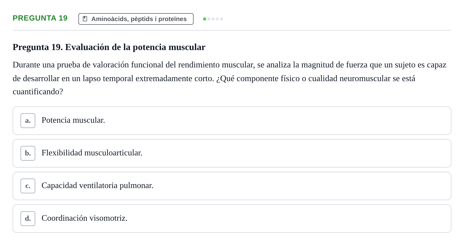 Enunciado: Pregunta 19