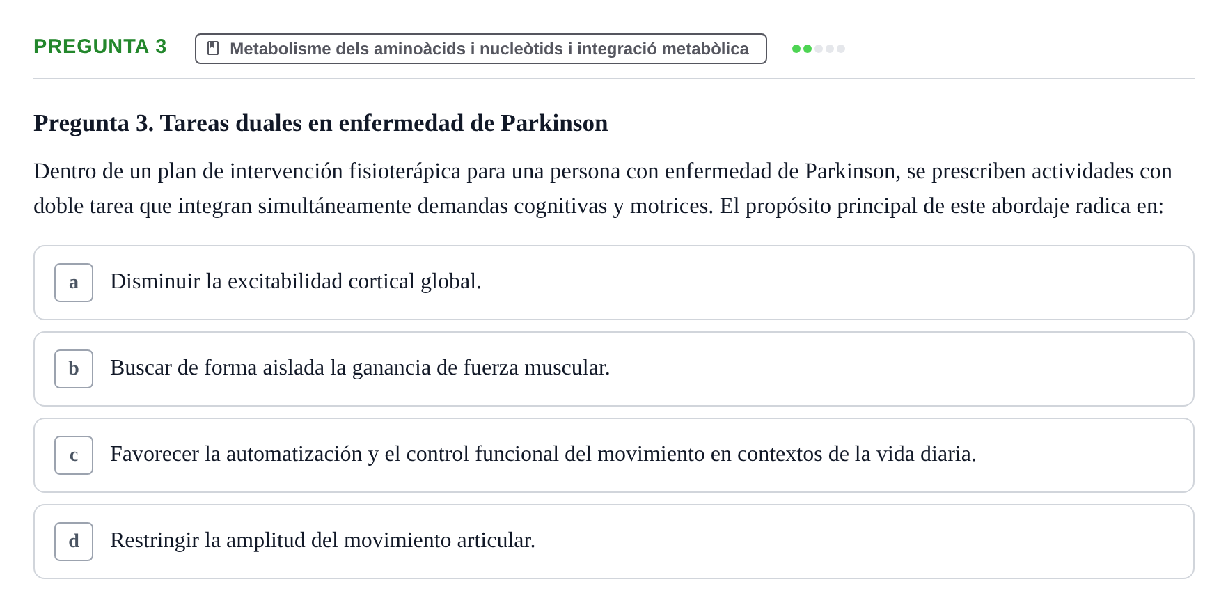 Enunciado: Pregunta 3