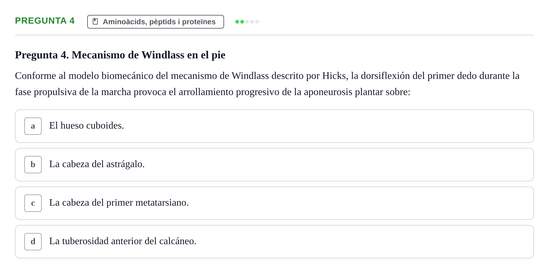 Enunciado: Pregunta 4