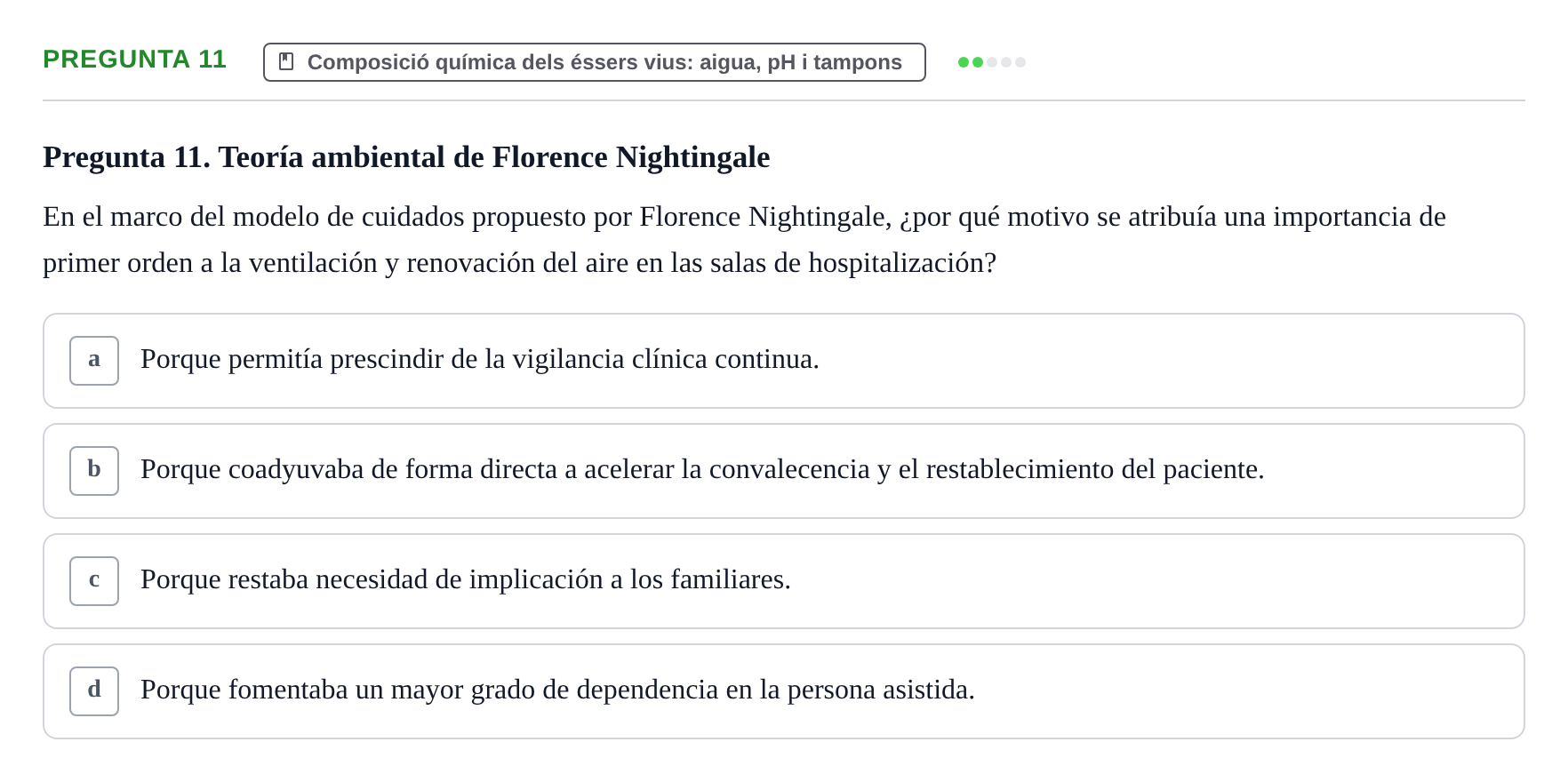 Enunciado: Pregunta 11
