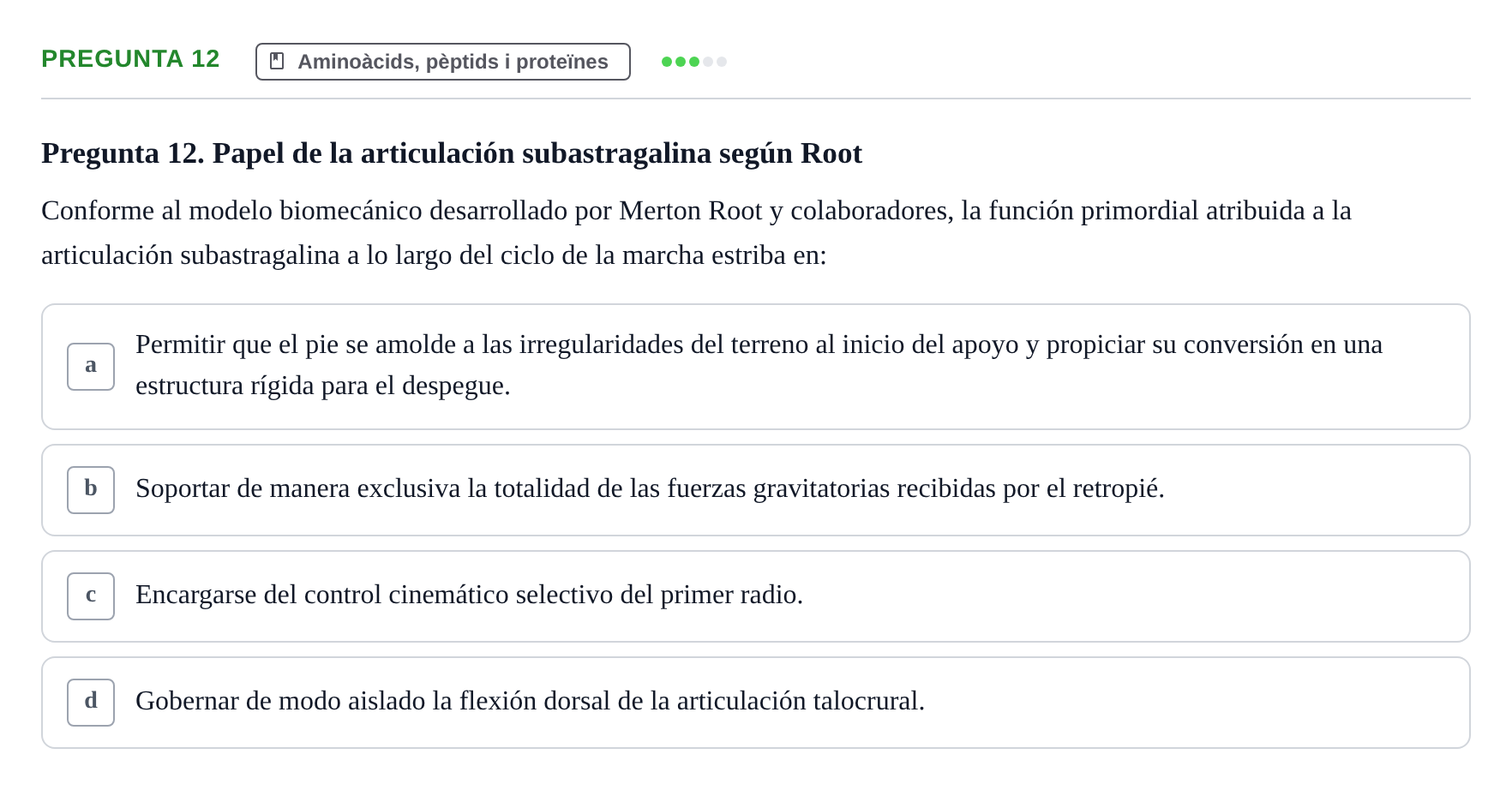 Enunciado: Pregunta 12