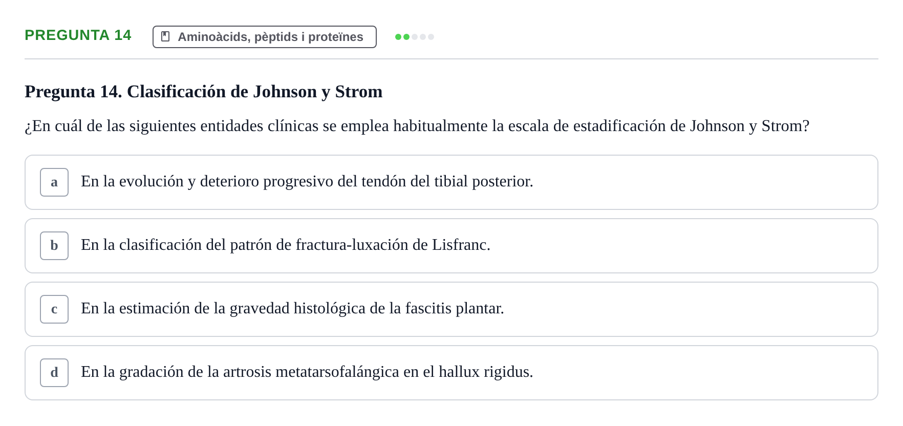 Enunciado: Pregunta 14
