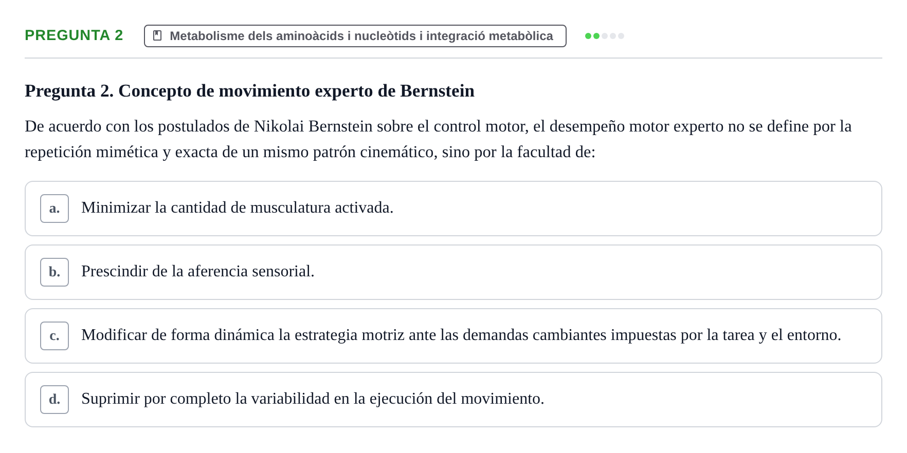 Enunciado: Pregunta 2