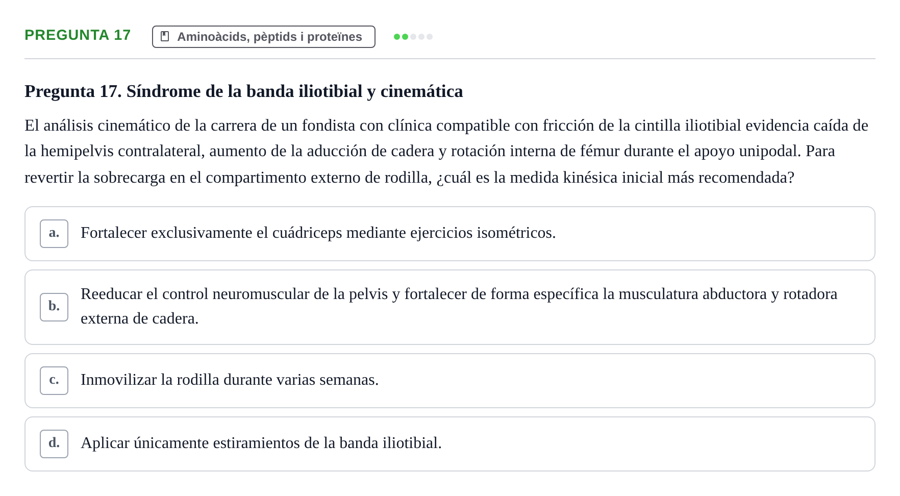 Enunciado: Pregunta 17