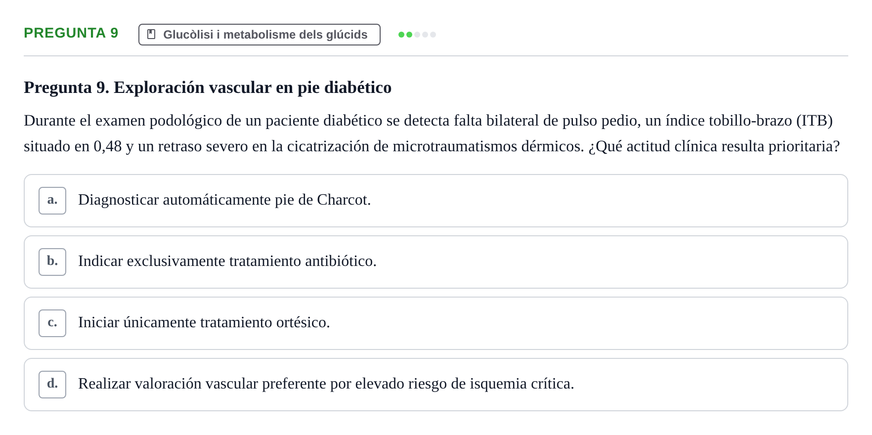 Enunciado: Pregunta 9