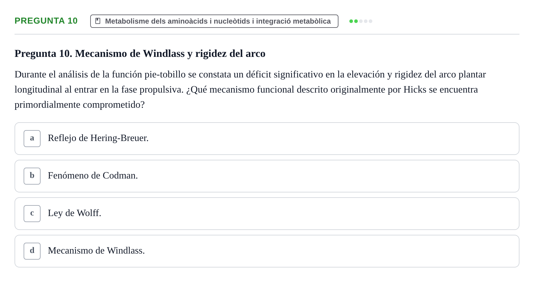 Enunciado: Pregunta 10