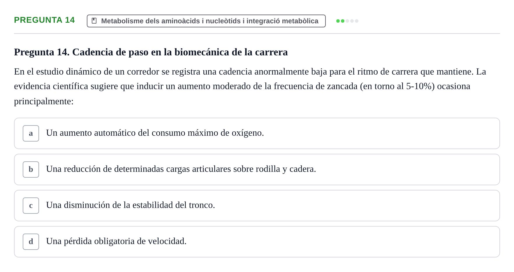 Enunciado: Pregunta 14