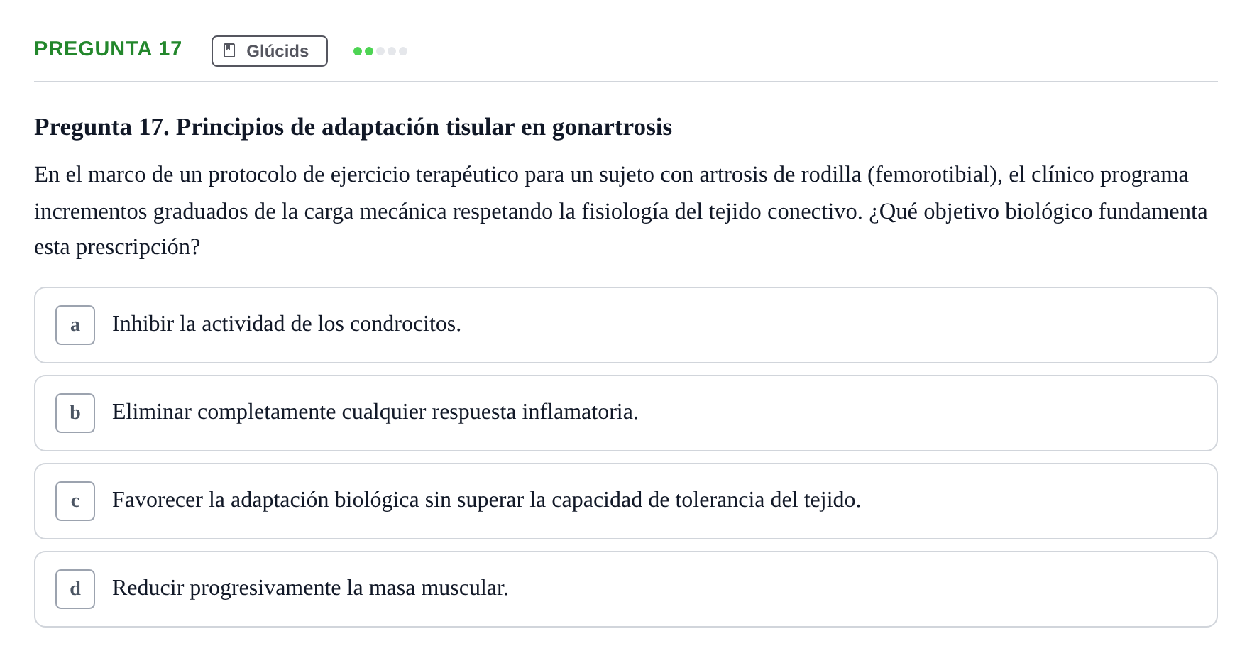 Enunciado: Pregunta 17