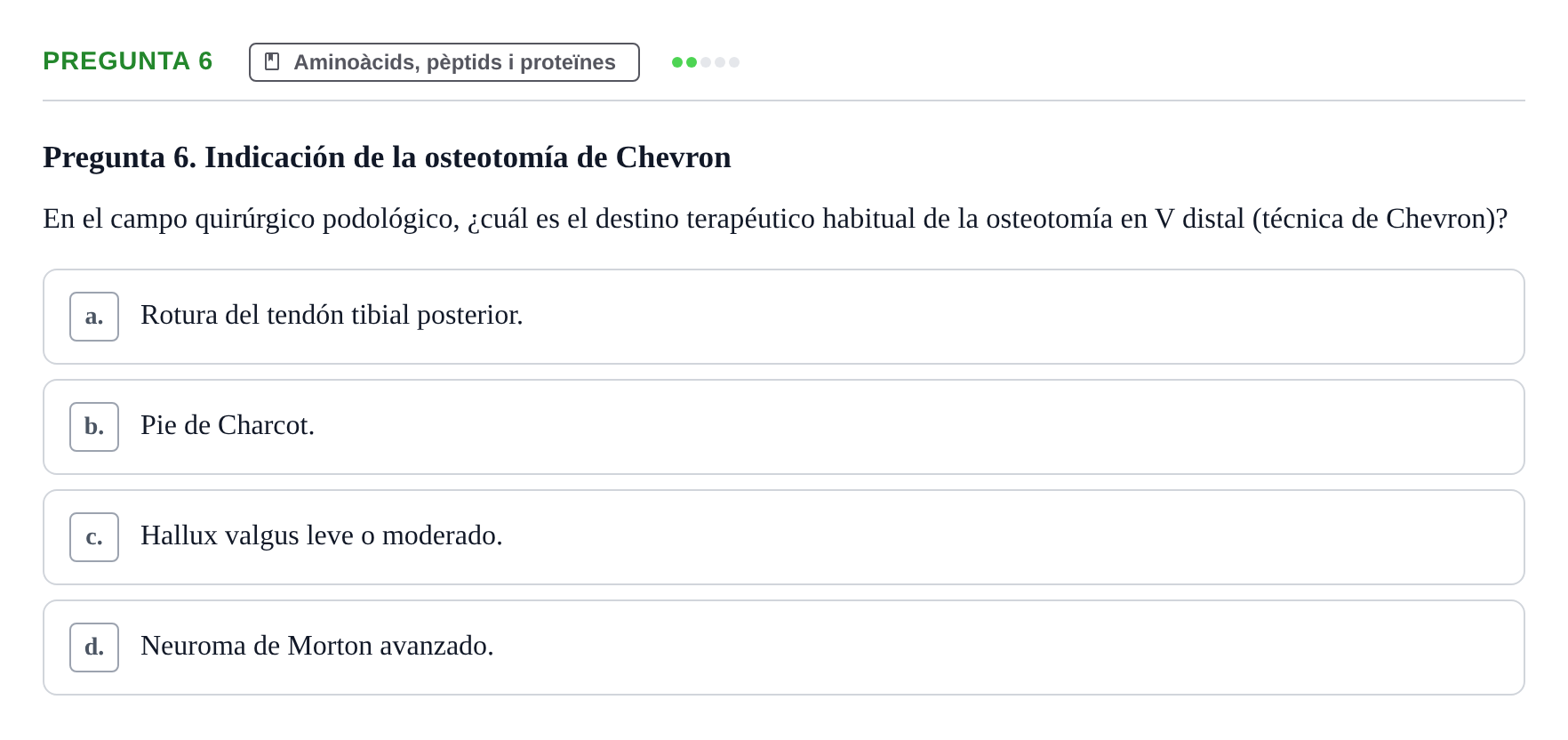 Enunciado: Pregunta 6