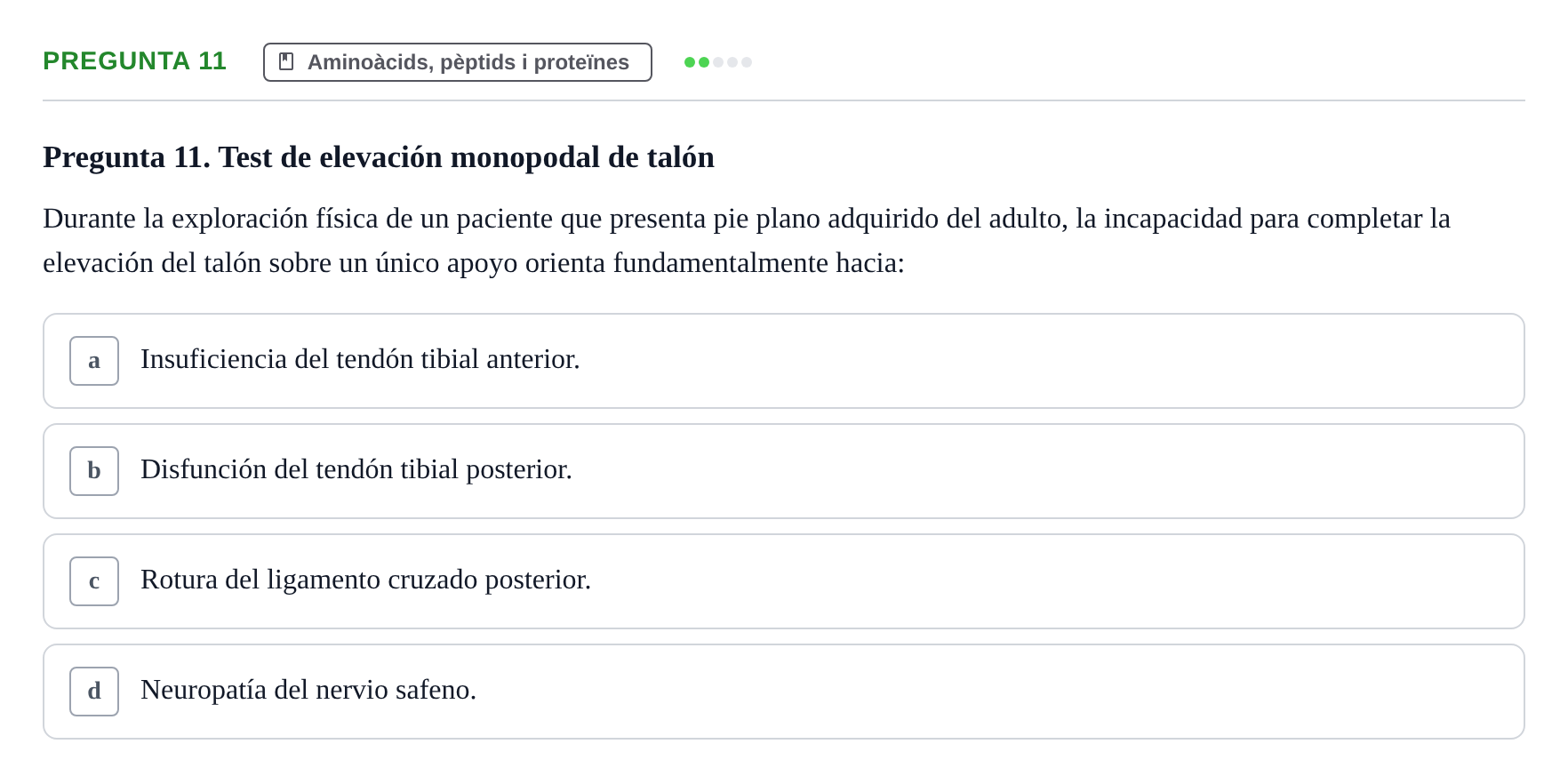 Enunciado: Pregunta 11