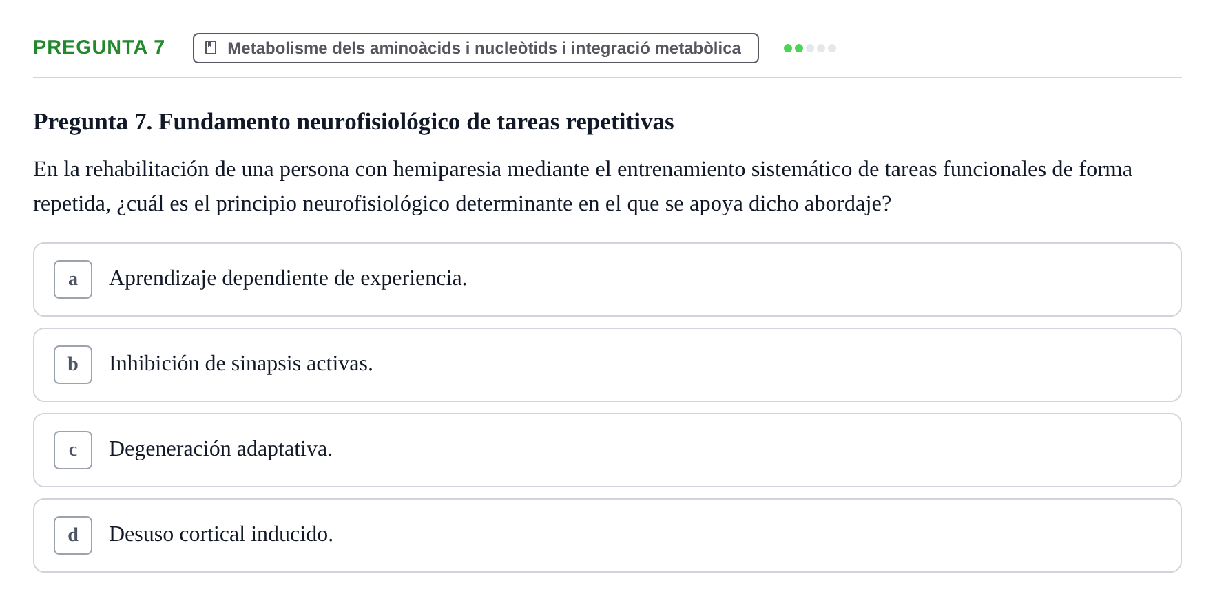 Enunciado: Pregunta 7