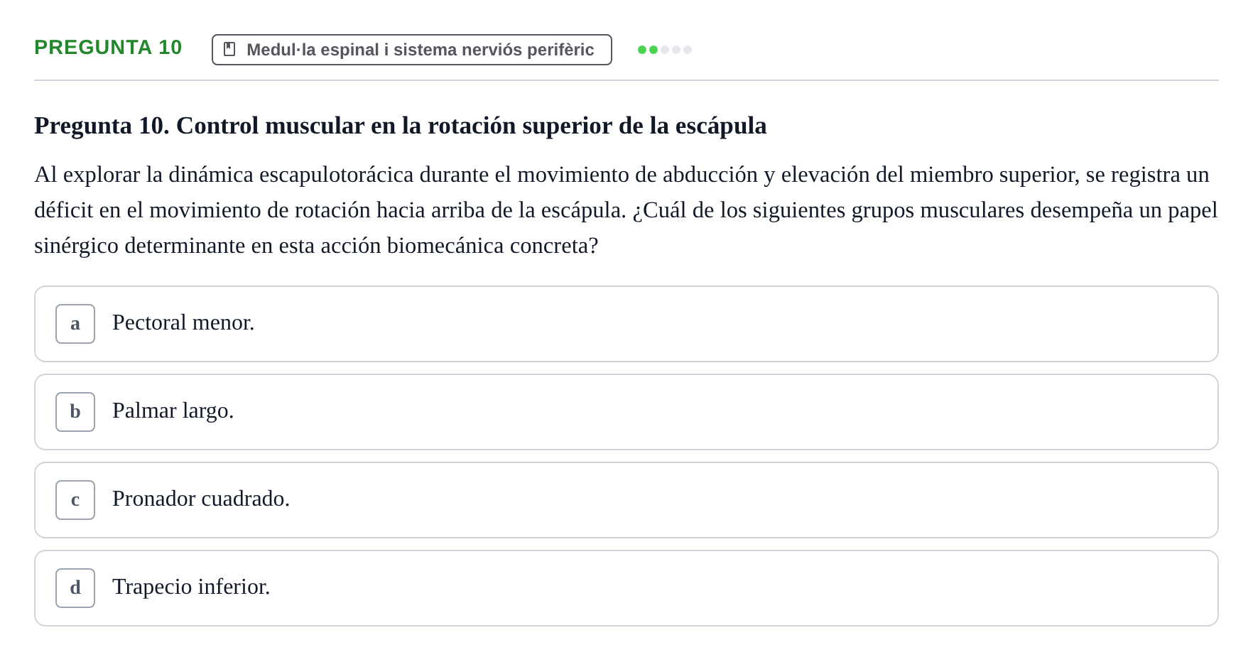 Enunciado: Pregunta 10